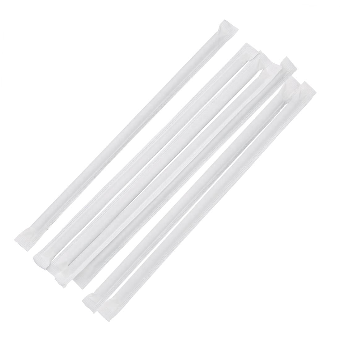 Biodegradable Sugarcane Straws - Wrapped Standard - Free Shipping