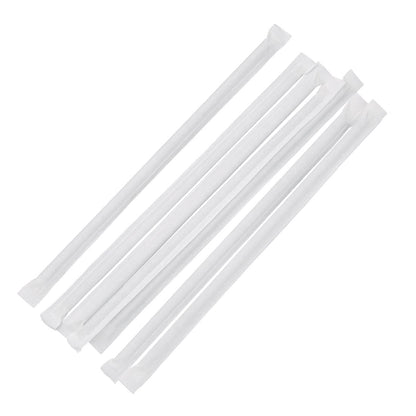 Biodegradable Sugarcane Straws - Wrapped Standard 5000pcs - Free Shipping